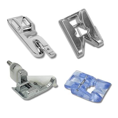 Zenith Pico, Blind Hem, Round Bead and Fringe Foot Set of 4 Snap-On Foot for All Automatic Sewing Machines (Singer/Usha/Brother) This Product is Compatible with All Brand and Non Brand