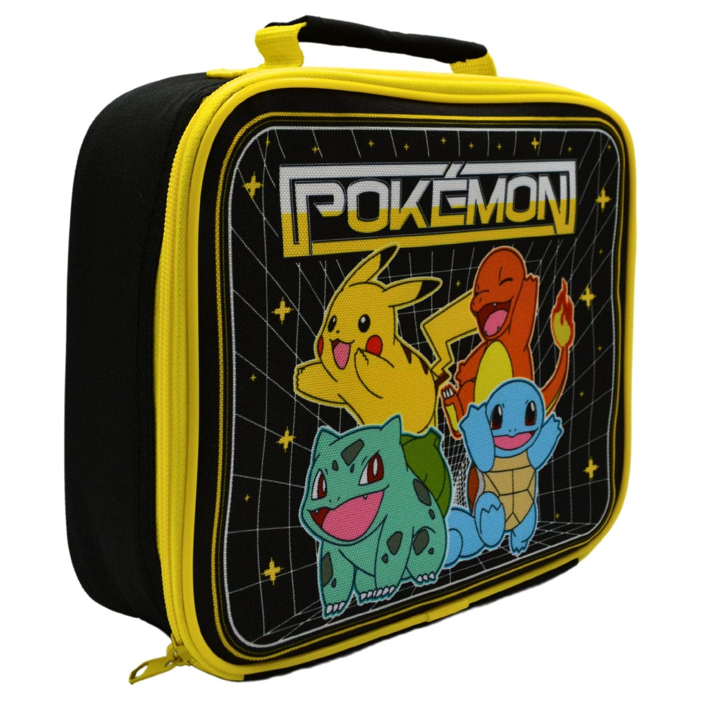 HOX Pokemon Lunch Box for School Kids Foodsafe PEVA Durable Polyester Insulated Lunch Bag with Handle Zip Gift for Fan Collector Officially licensed Merchandise