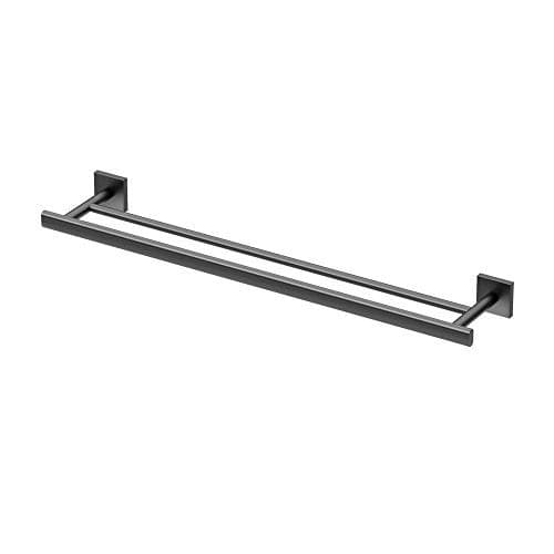 Gatco 4054MX Elevate Bathroom Double Towel Bar, 24-inch, Matte Black
