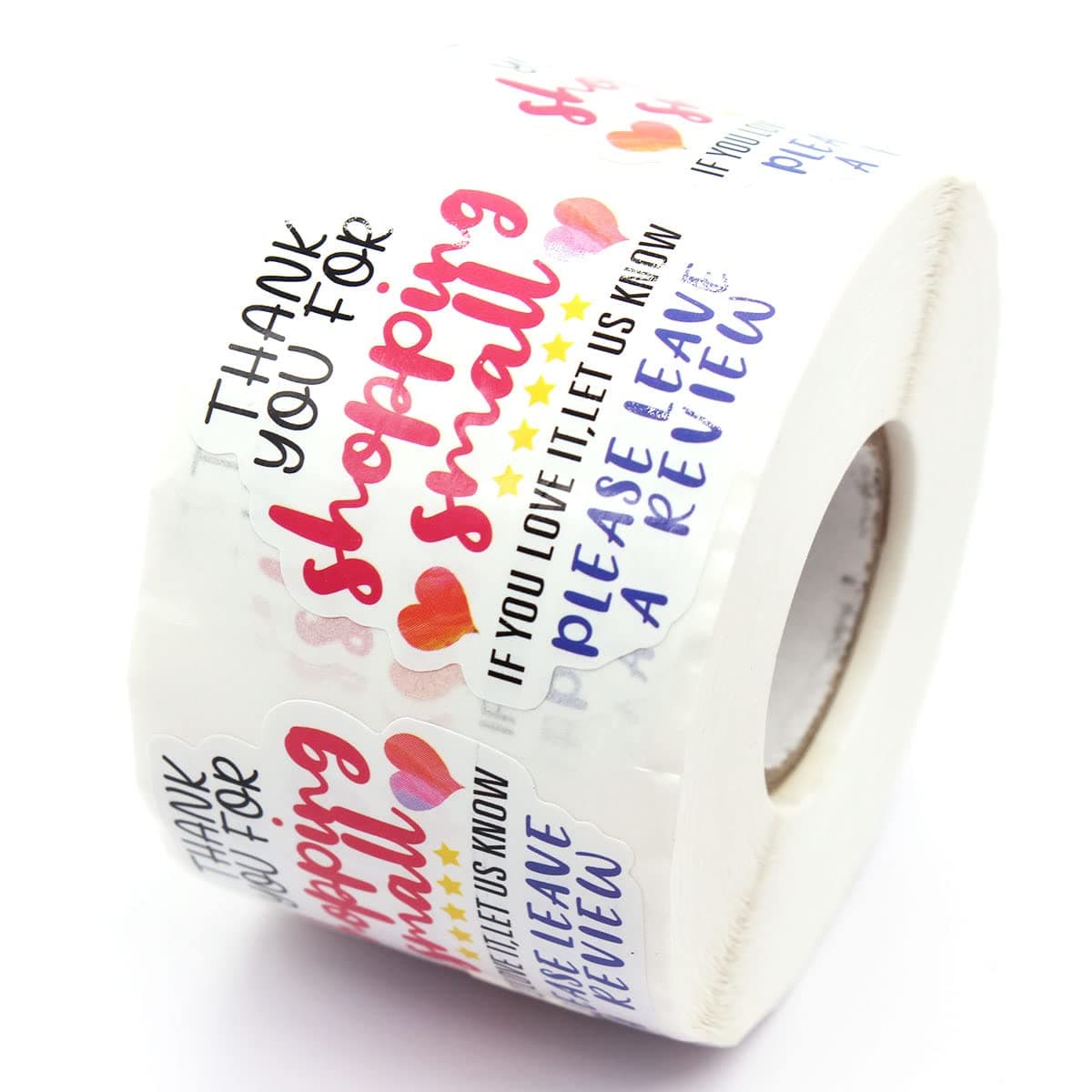 Handmade Thank You Stickers 500 Labels Per Roll for Small Business Online Retailers