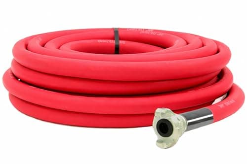 Jackhammer Rubber Air Hose Assembly with 3/4" Universal (Chicago) Couplings - 50ft