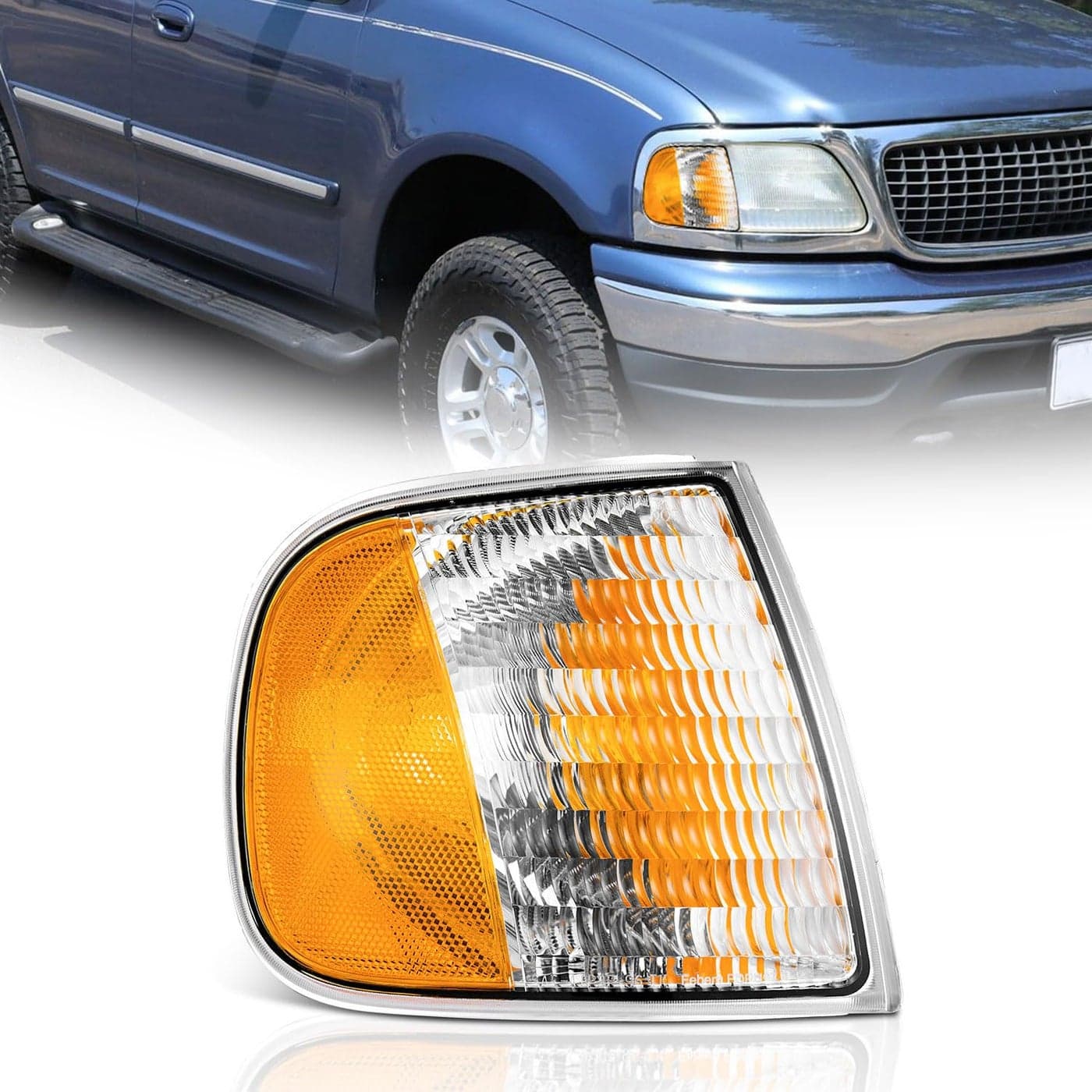 WEELMOTO Right Signal Lights Assembly Replacement for 19972003 FORD F150 F250 Expedition Parking Light Turn Signal Marker Light 9703 Passenger Side Does NOT fit models produced before July 1996