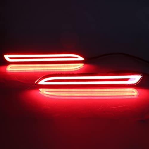 ECAHAYAKU LED Rear Bumper Reflector Tail Lights For Toyota Camry Rav4 Sienna Avalon Venza Matrix Sienna Lexus Brake Turn Signal Sequential Auto Lighting Accessories Fog Lamp