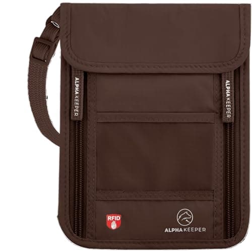 Neck Wallet, Travel Pouch For Passport Holder And Documents, Travel Neck Wallet For Traveling Women