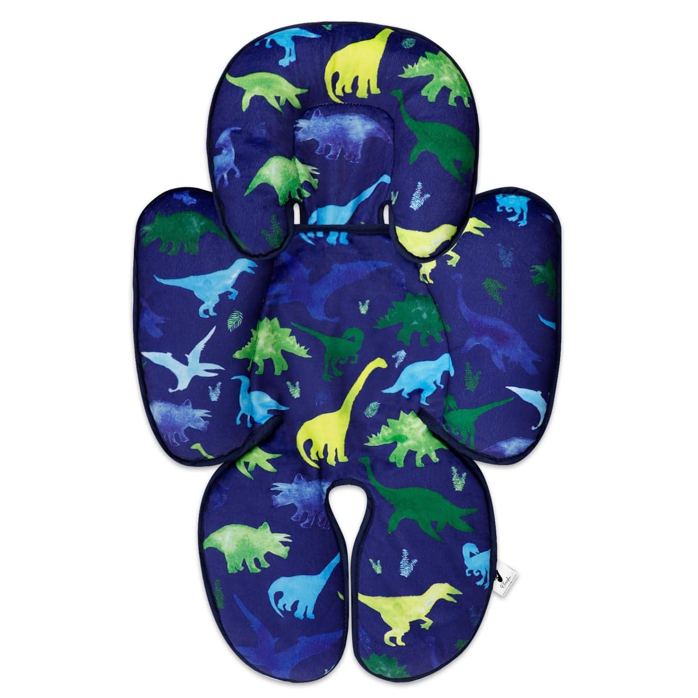 TANOFAR Car Seat Head Support Infant Dinosaur Infant Car Seat Insert 2in1 Reversible Baby Car Seat Head and Body Support Soft Baby Car Seat Cushion for Newborn Boys