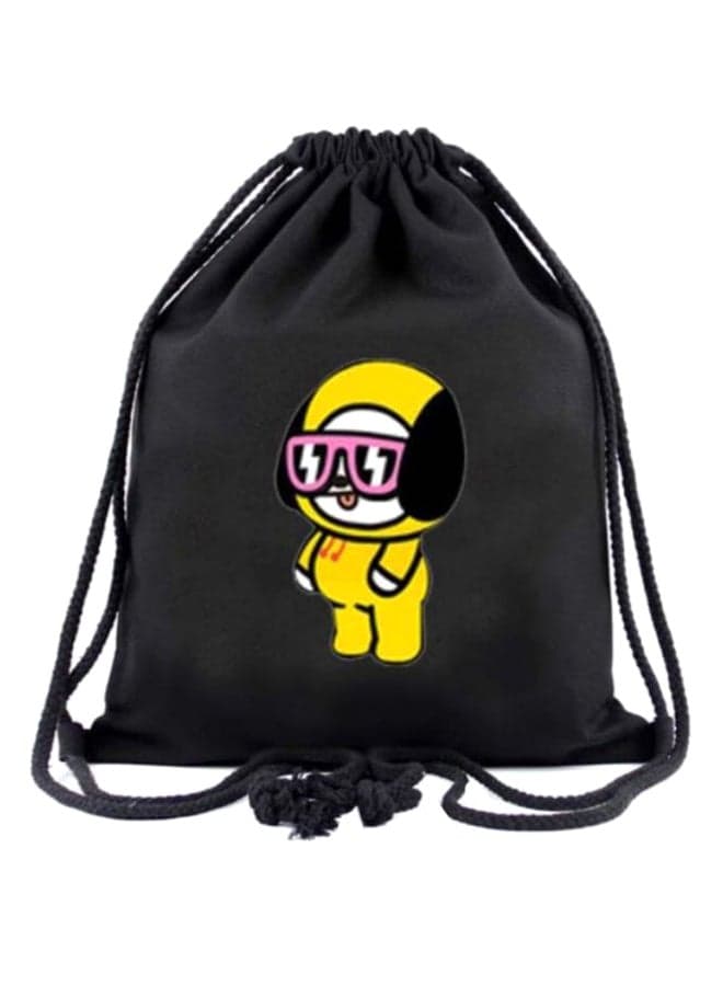 BTS Drawstring Sack Pack Black/Yellow