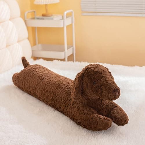 PEACH CAT Dachshund Dog Stuffed Animals 472 Long Wiener Puppy Plushies Soft Plush Toys Gifts for Adults Brown