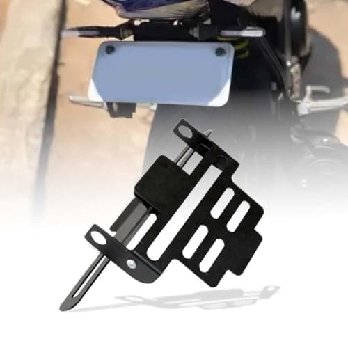 MIKANIX Premium Magnetic Foldable Tail Tidy Number Plate Holder for All Bikes