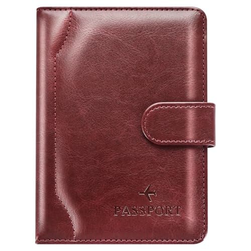 Herain Passport Holder for Travel Cruise Essentials, Passport Cover Wallet Case Women Men, RFID Passports Book Holders Travels Gifts Must Haves Accessories