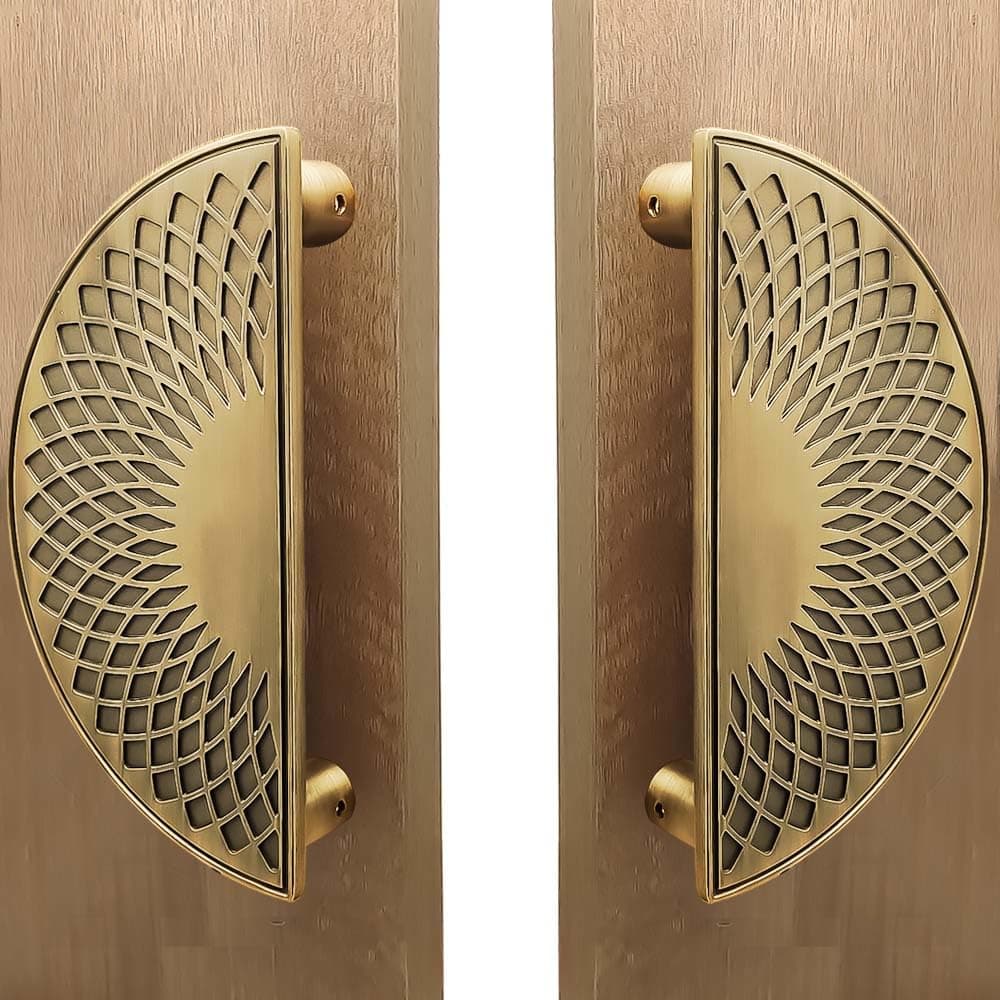 VOLO Main Door HandleDoor Handles for Main DoorGlass Door HandlePull Handles for HomeOfficeHotelsModel S620 Pack of 1 Set 96mm 4 Antique Brass