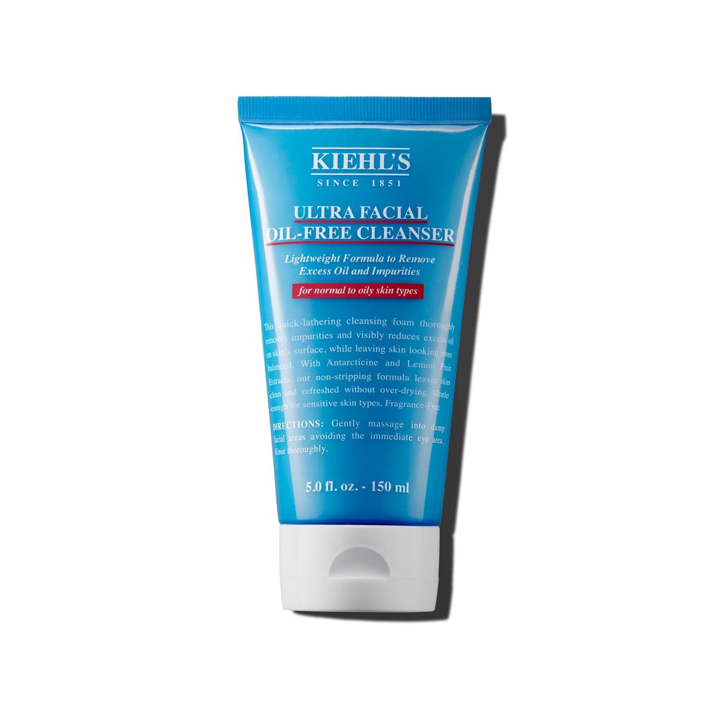Kiehls Ultra Facial OilFree Cleanser Foaming Face Wash for Oily to Normal Skin Visibly Reduces Excess Oil with Desert Plant and Lemon Fruit Extracts Parabenfree Fragrancefree 50 fl oz
