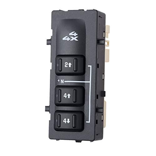 Aupoko 4WD Selector Switch, 4x4 Wheel Drive 3 Button Transfer Case Switch, Replaces # 19259312 15164519 15136040, Replacement for 2003-2007 Chevy Silverado, Suburban, Avalanche, GMC Yukon