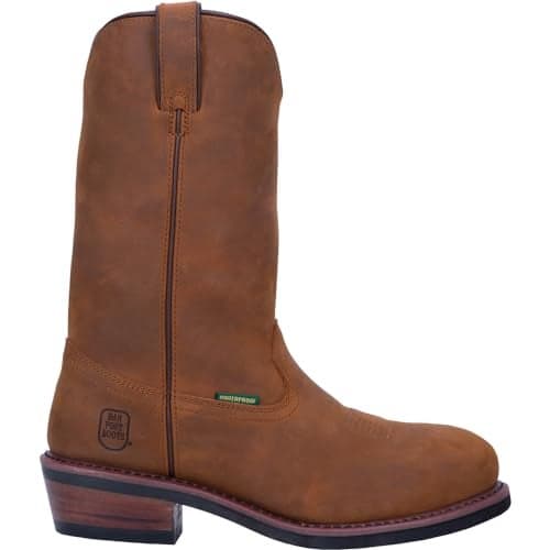Dan Post Mens Albuquerque 12 Inch Waterproof Soft Toe Work Safety Shoes Casual - Brown - Size 11 D