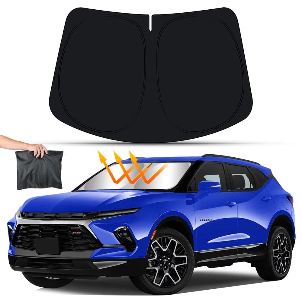 LUNQIN Car Sun Shade for Hyundai Tucson 2022 2023 2024 2025 and Tucson Hybrid 20222025 Auto Interior Accessories Front Windshield Sunshade Foldable Insulation Protector Window Curtains Cover Visor