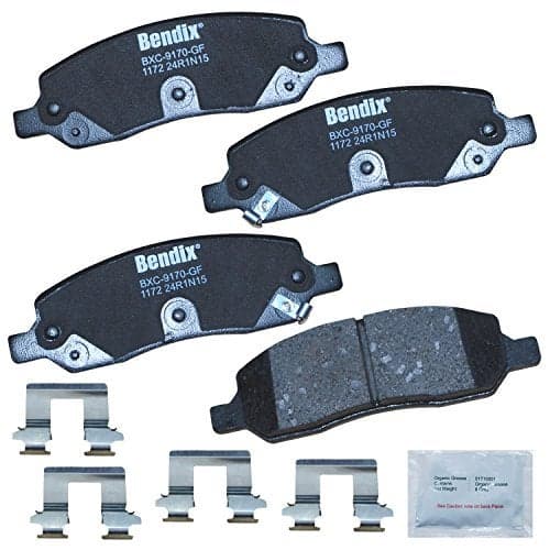 Bendix Priority1 CFC1172 Ceramic Rear Brake Pads for Buick Lucerne 2011-2006, Cadillac DTS 2011-2006
