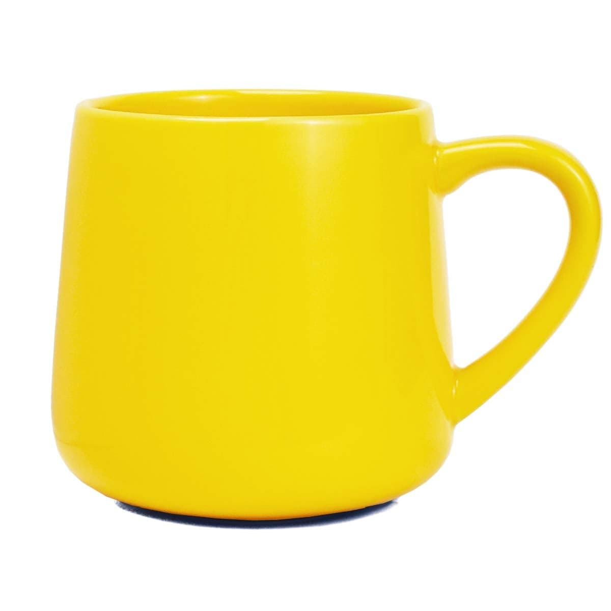 Bosmarlin Large Glossy Ceramic Coffee Mug Yellow Tea Cup for Office and Home 18 oz Suitable for Dishwasher and Microwave 1 Pack Yellow
