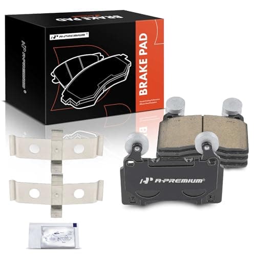 A-Premium Front Ceramic Disc Brake Pads Set Compatible with Cadillac CTS 2014-2019, CT6 2016-2020, ELR 2016 & Chevrolet Camaro 2010-2019/2022, Corvette 2014-2019, SS 2014-2017, 4 Pcs