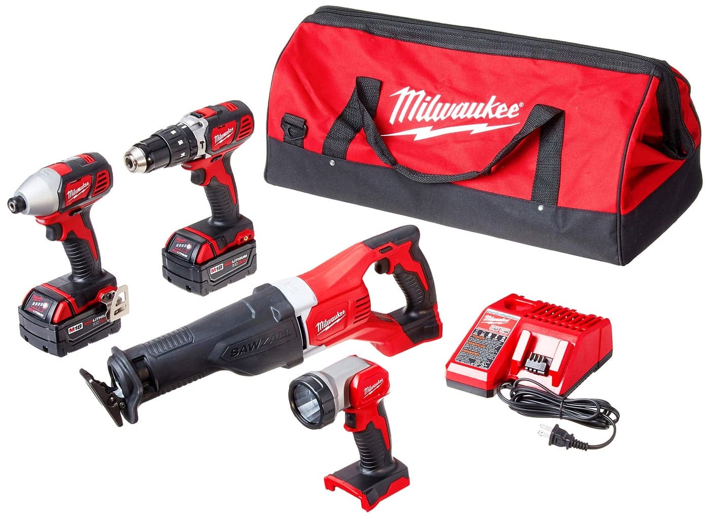 Milwaukee 269624 M18 Cordless Compact Combo Tool Kit
