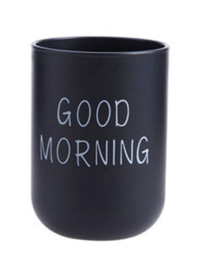 Toothbrush Cup For Bathroom Black/White 7 X 7 X 10cm