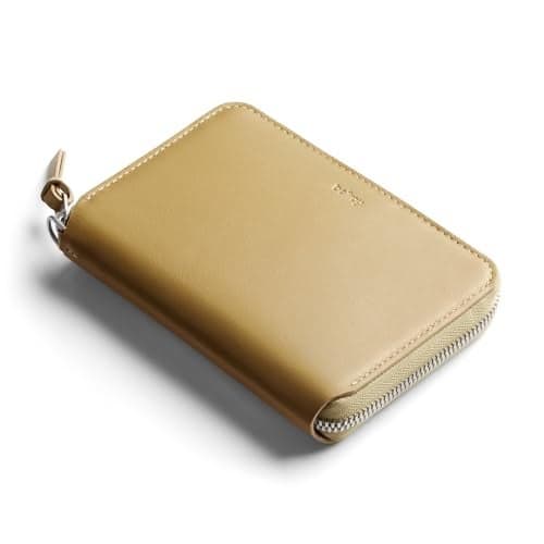 Bellroy Folio Wallet (compact leather folio/clutch wallet with space for cards, bills and coins, plus everyday essentials) - Mustard
