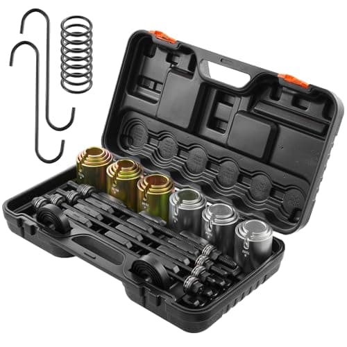 VEVOR Pull and Press Sleeve Kit 26PCS - Steel Bush Bearing Removal and Installation Set - Bush Removal Insertion Sleeve Tools with Carrying Case - Multi-Vehicle Compatibility for LCV and HGV Engines