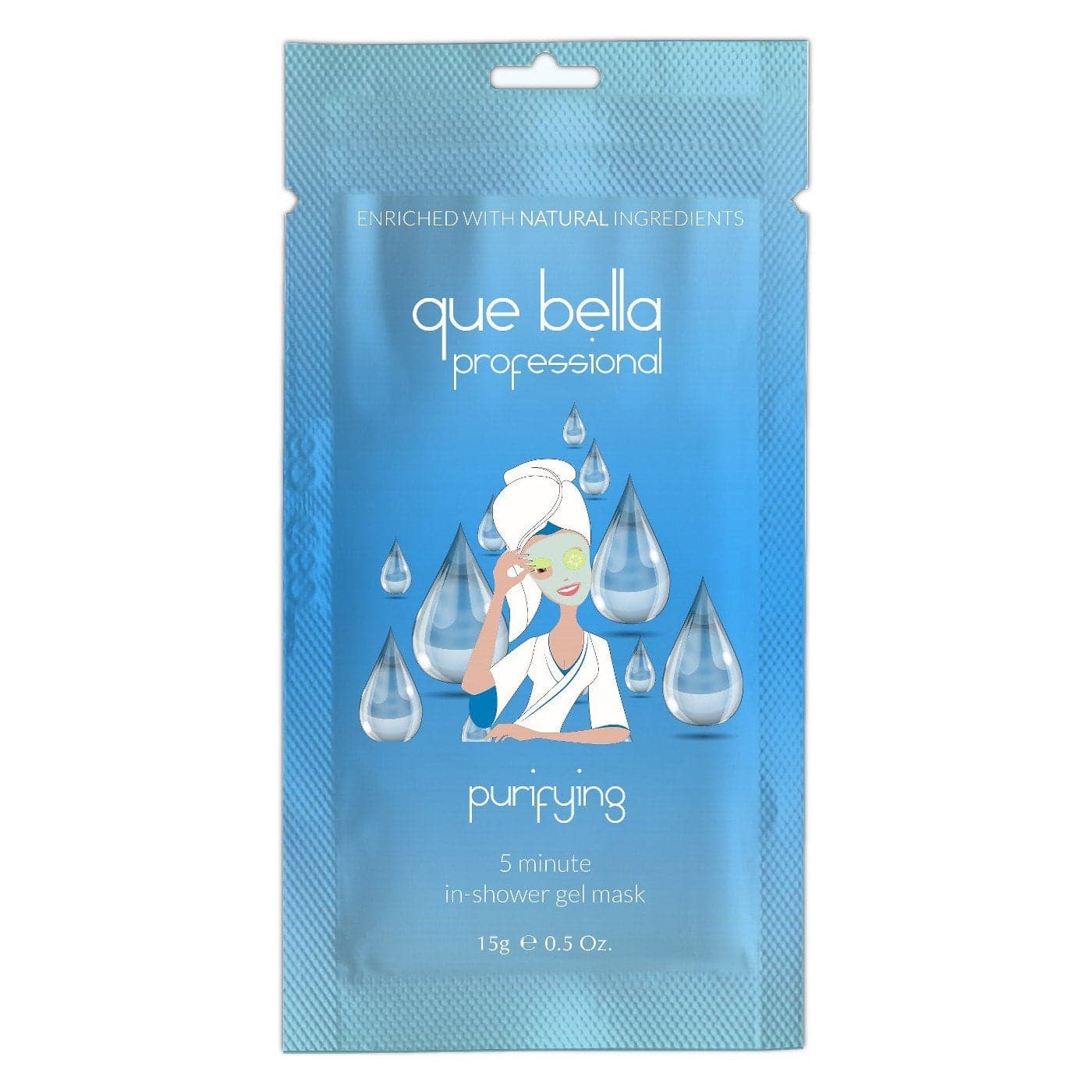 Que Bella Professional In Shower Gel Mask Facial Treatment 05oz pack of 1