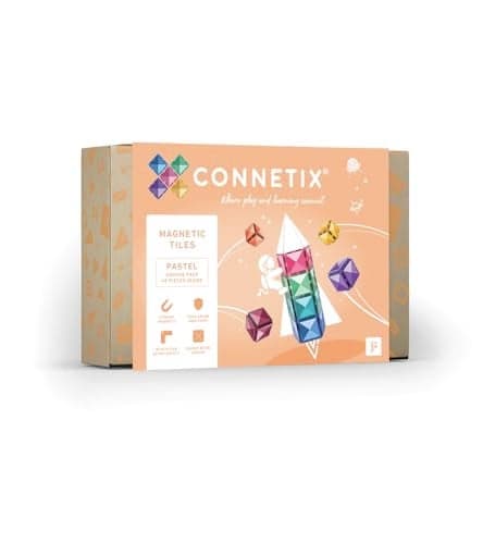 CONNETIX Pastel Square Pack, 40 Pieces