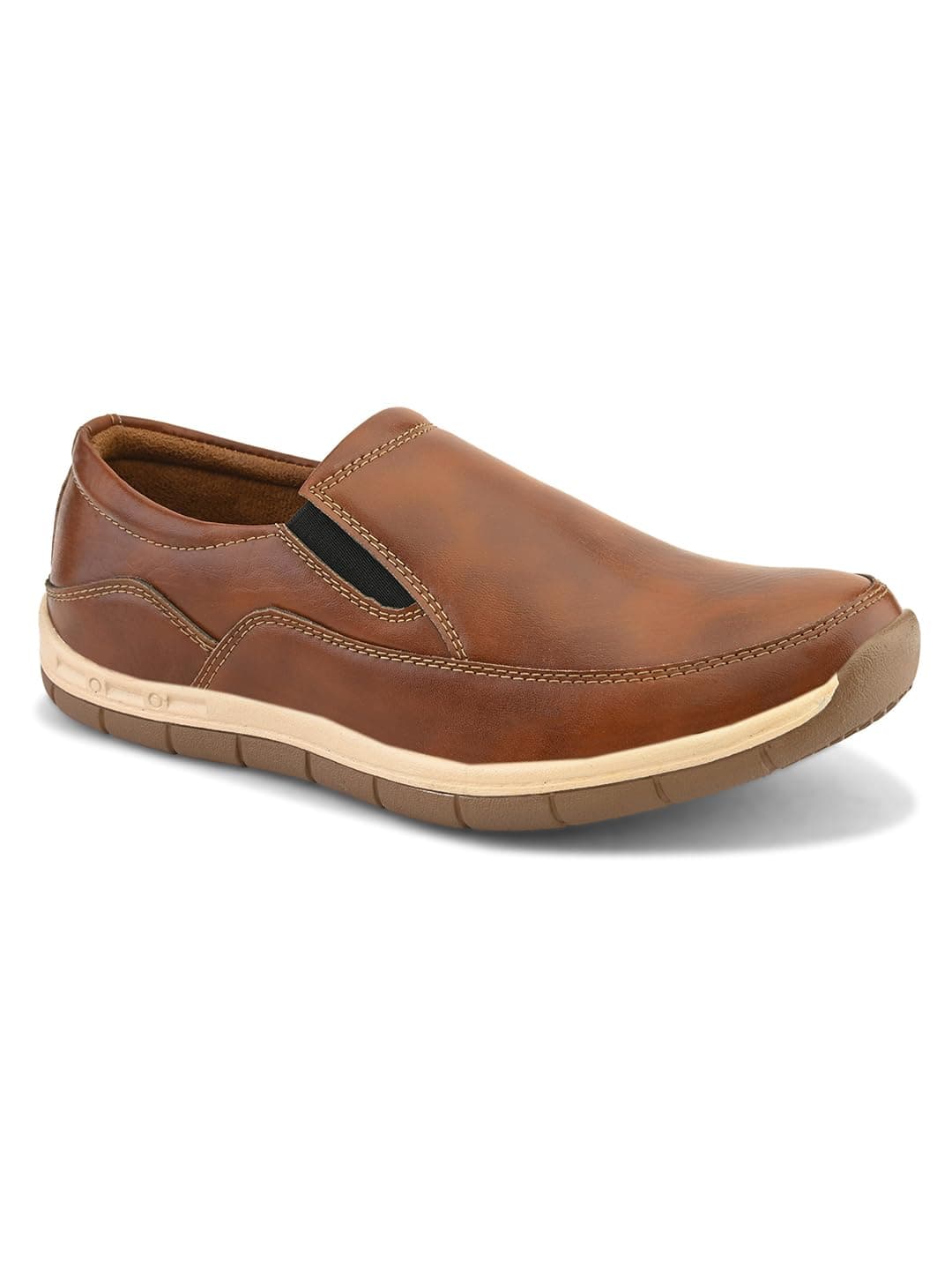 Prolific Men's Comfortable and Flexible Loafer Shoes | Casual Shoes Tan