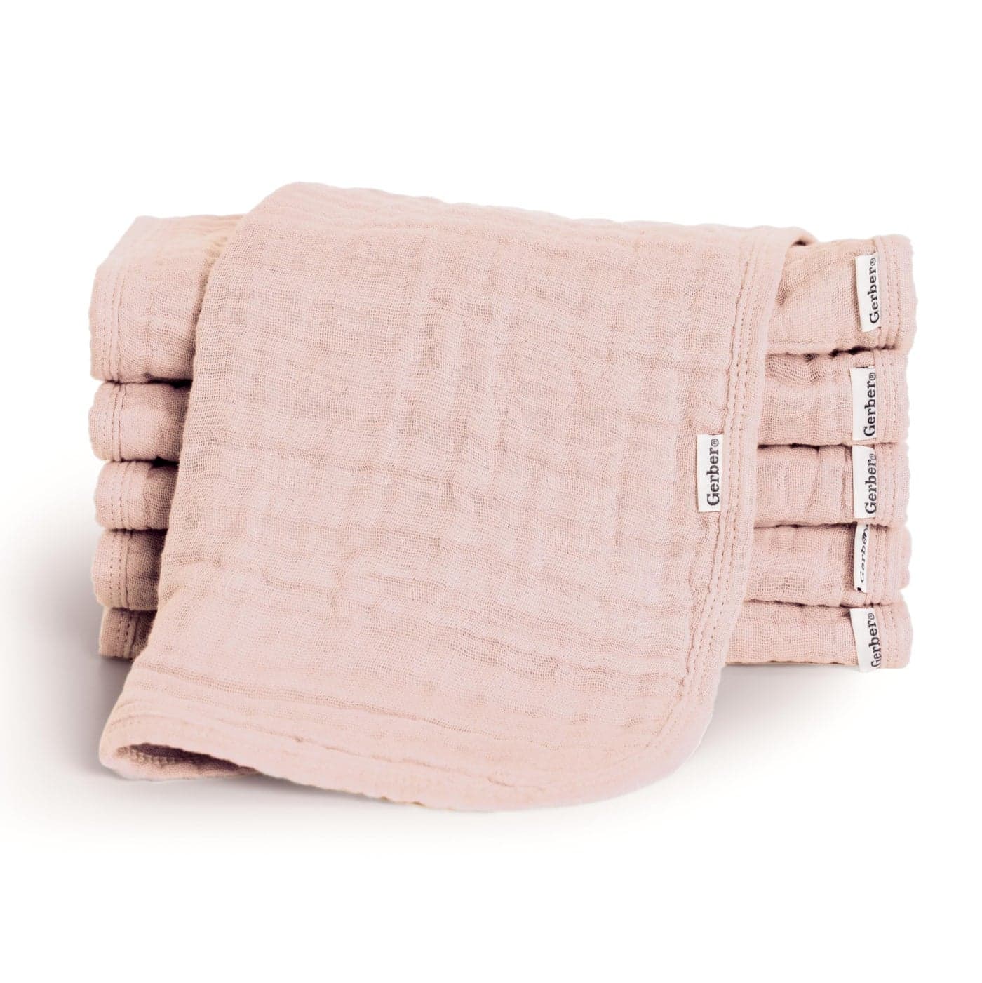 Gerber Baby Unisex Muslin Burp Cloths 6Pack Pink Large Size 20 x 10