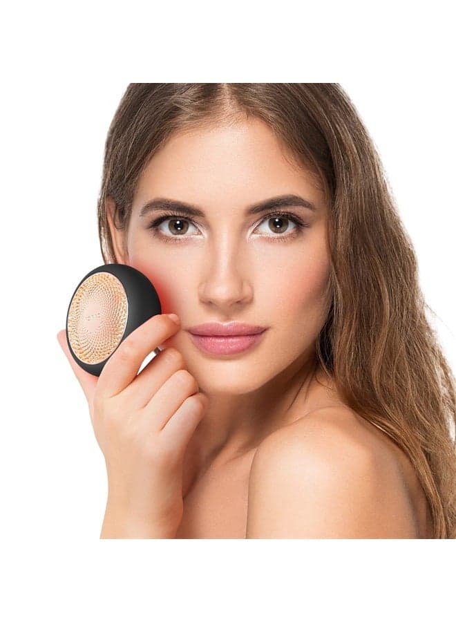 UFO 2 Supercharged Face Mask | Full LED Spectrum & Red Light Therapy for Face | Warming | | Face Moisturizer | Dark Spot & Acne Scar Treatment for Face | Anti Aging | Nourishing| Black