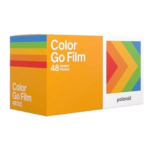 Polaroid Go Color Film - 48 Photos - 3 Double Packs Bulk Film (6212),white frame