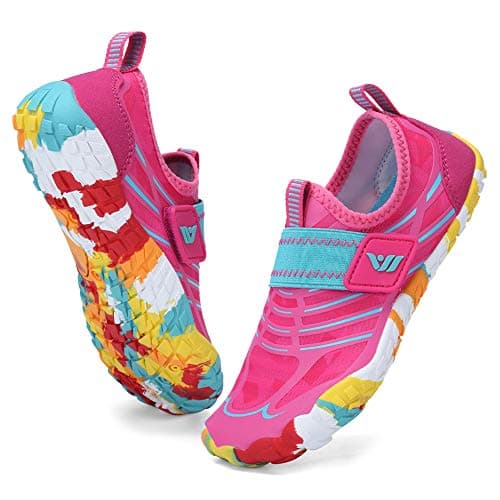 CIOR Boys & Girls Water Shoes Sports Aqua Athletic Sneakers Lightweight Sport Shoes(Toddler/Little Kid/Big Kid) U120WZ2001-M.Pink.Aqa-33