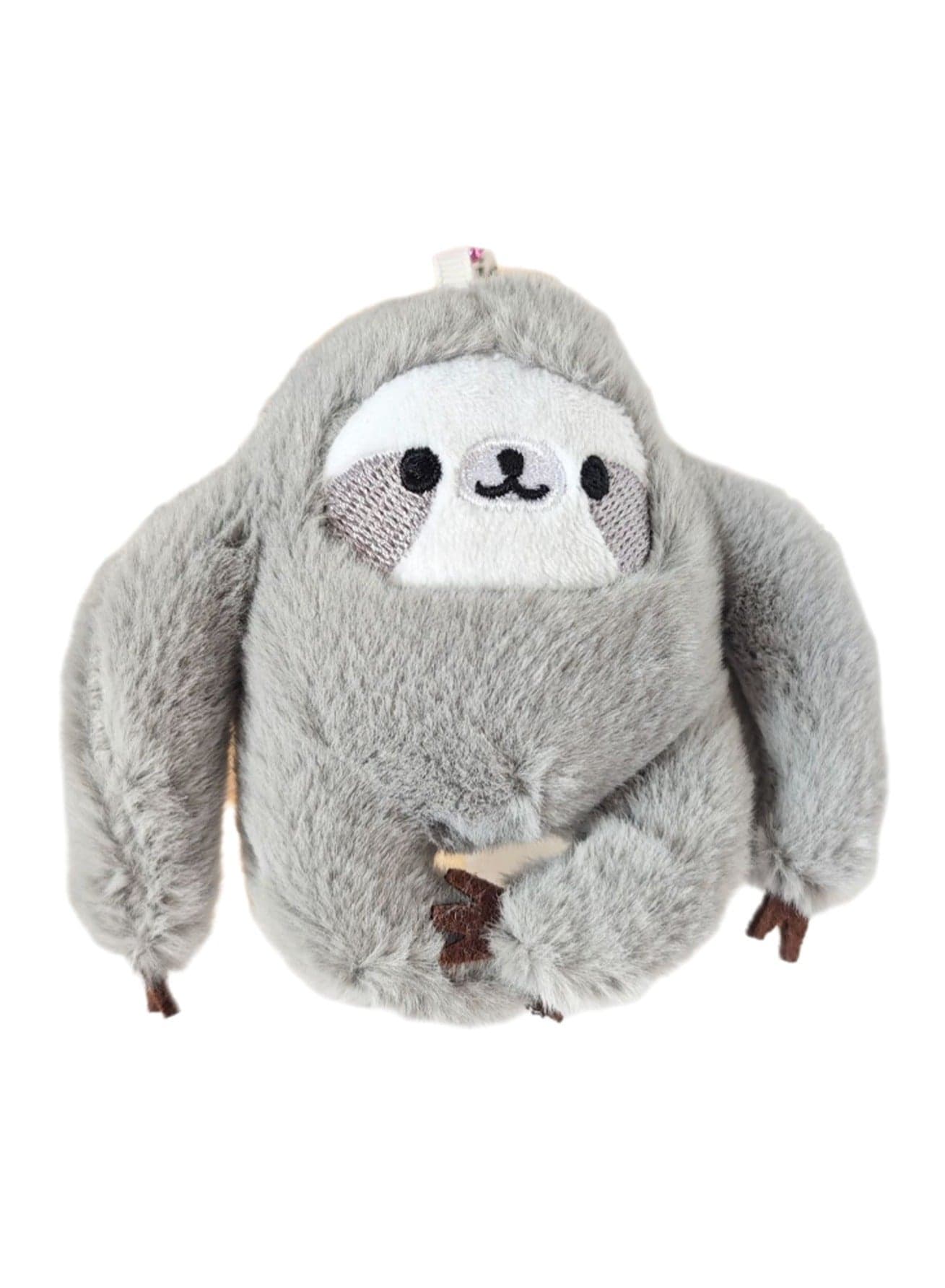10cm Grey Sloth Plush Toy Pendant, Cute Soft Plush Doll Toy Boy Girl Birthday Gift