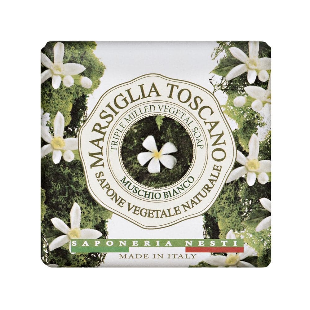 Nesti Dante Marsiglia Toscano Triple Milled Vegetal Soap Muschio Bianco 7 Ounce