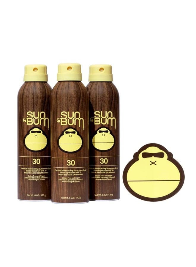 Original Moisturizing Sunscreen Spray SPF 30, 6 oz (3 pack)
