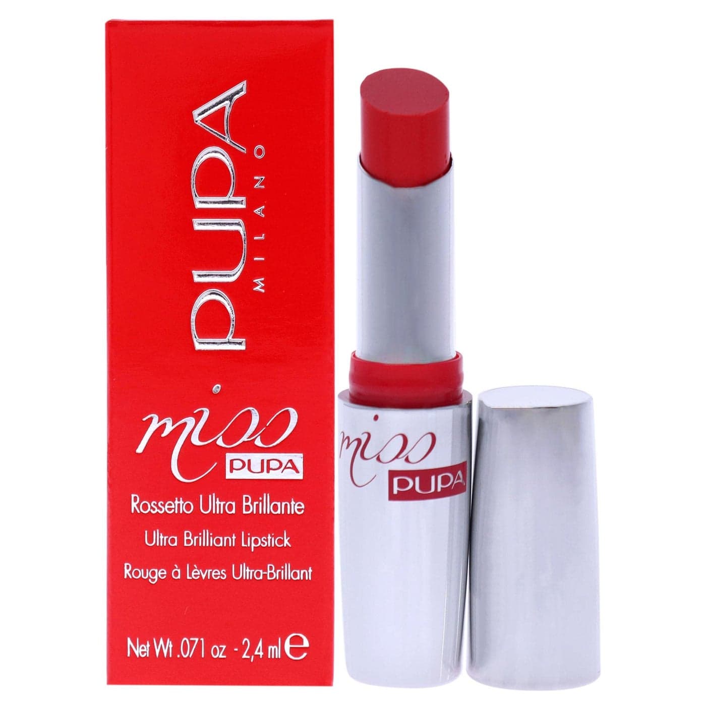 Pupa Milano Miss Milano Lipstick Creamy Ultra Pigmented Color For Lips Nourishing Formula CrystalEffect Lipstick Ultimate Boost Of Volume And Hydration 405 Flamingo 0071 OZ
