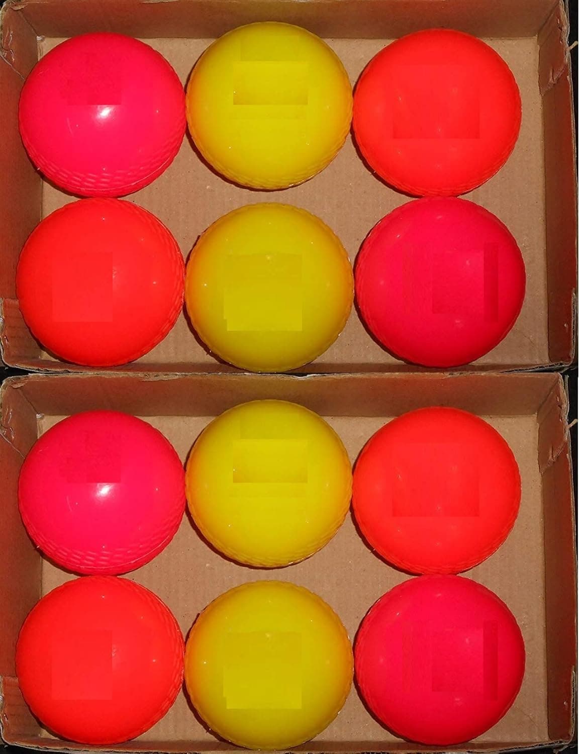 Forgesy Set of 12 Pcs Cricket Wind Balls Hard Practice Beach Indoor Outdoor Wind Ball Multicolor