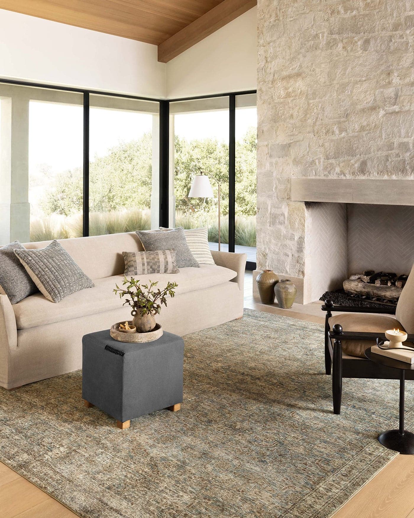 Loloi Amber Lewis Morgan Collection MOG04 SeaSage 23 x 76 38 Thick Runner Rug feat CloudPile Neutral Room Dcor Vintage Inspired Livingroom Bedroom Dining Area