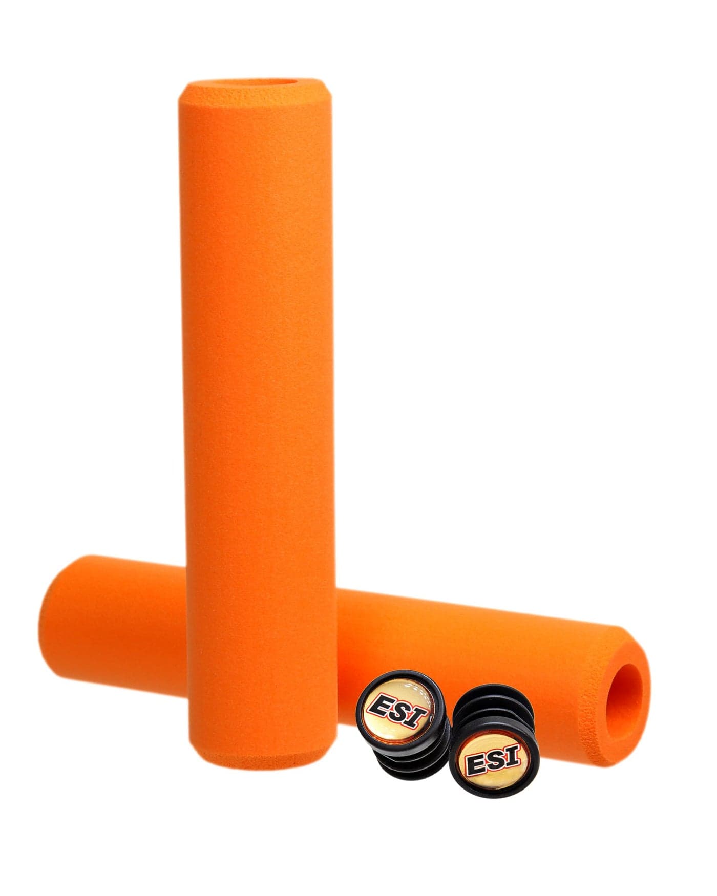 ESI Grips Chunky - Silicone MTB Grips - Ultimate Comfort and Control for Mountain Bikers and E-Bike Riders, Durable Bicycle Handlebar Grips for a Smooth Ride (Orange)