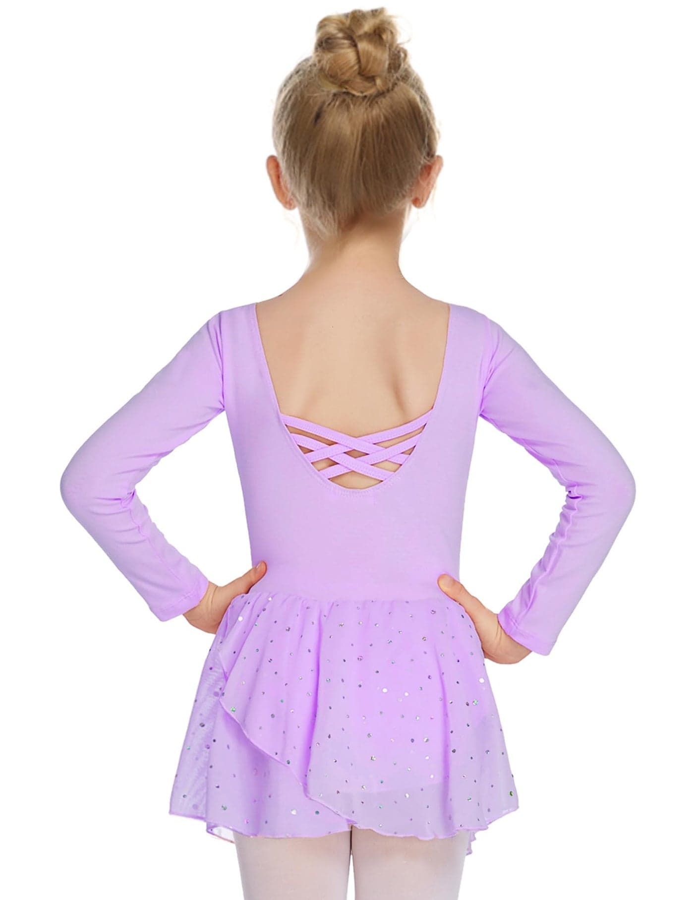 Arshiner Kids Girls Classic Long Sleeve Leotard Dance Ballet Dress