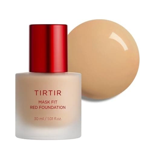 TIRTIR Mask Fit Red FoundationLong Lasting Flawless Coverage Energy Essence Lightweight Hydrating PoreBlurring Breathable Satin Finish Makeup Radiant Skin 29N Natural Beige 101 Fl Oz