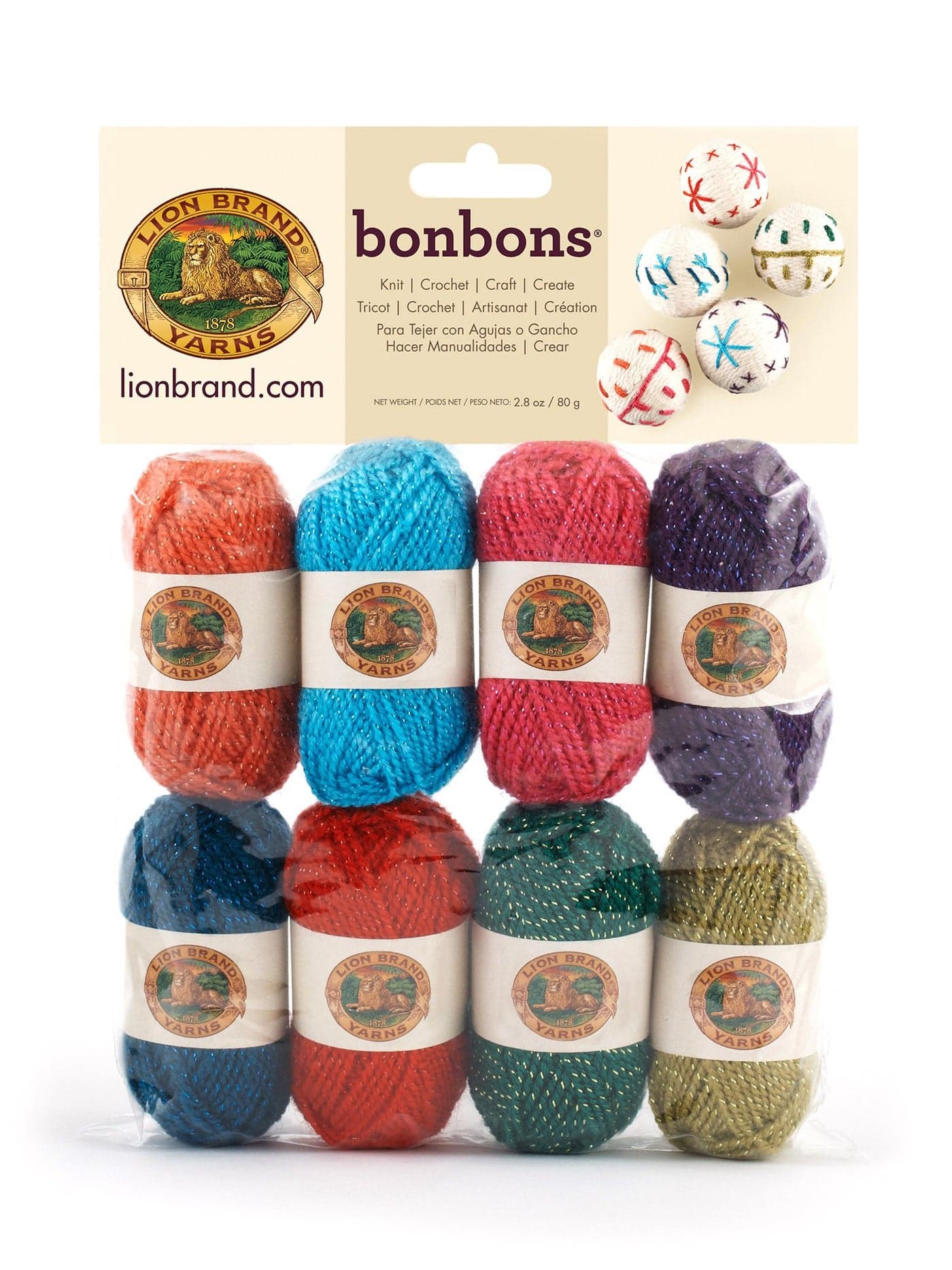 Lion Brand Yarn 601660 Bonbons Yarn Celebrate