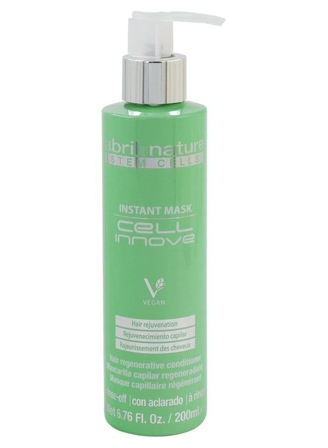 abril et nature - Instant Mask Cell Innove - Moisturising Hair Mask - 200 ml - For Damaged Hair - Hair Treatment with Stem Cells - Vegan Product
