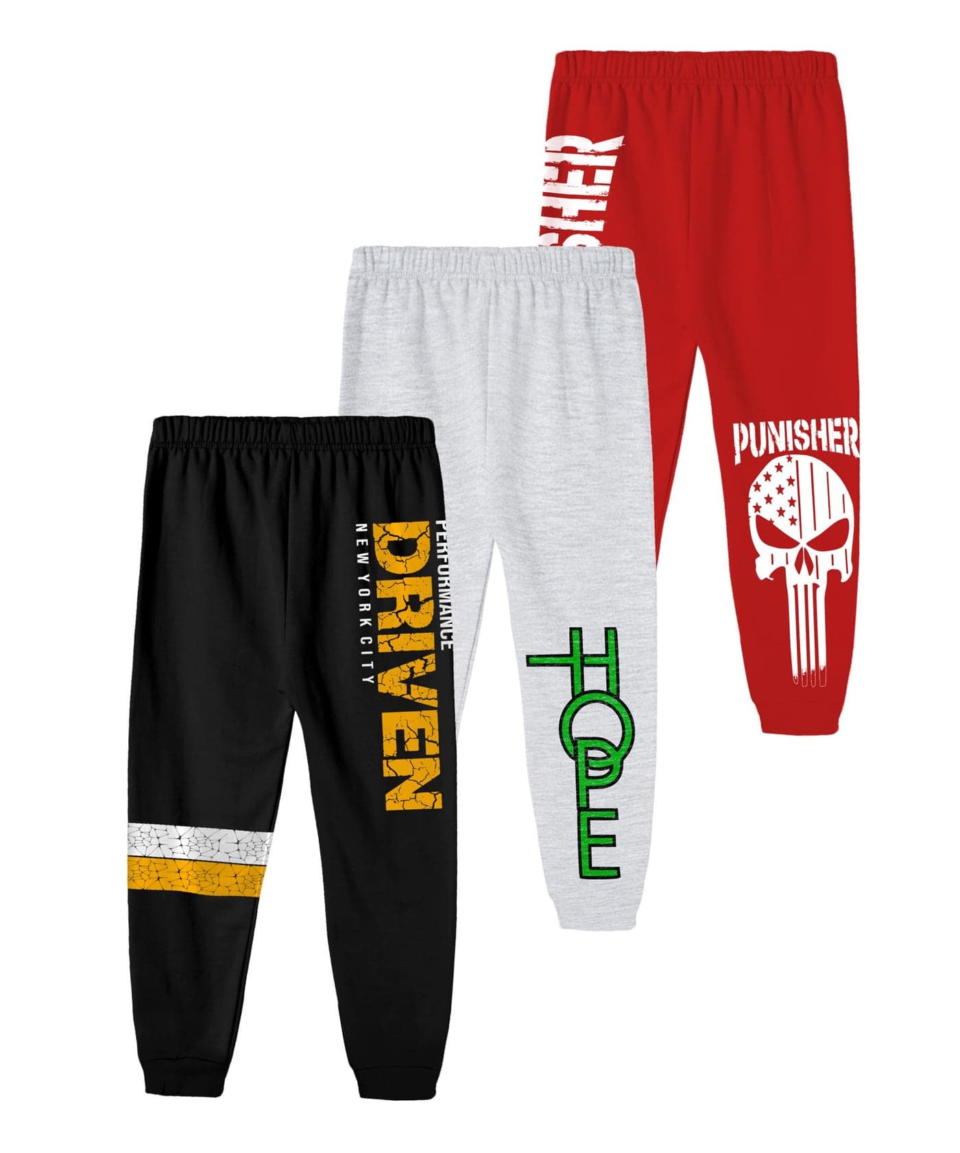 KYDA KIDS® Baby Boys Cotton Printed Track Pants - Multicolor(Pack of 3)