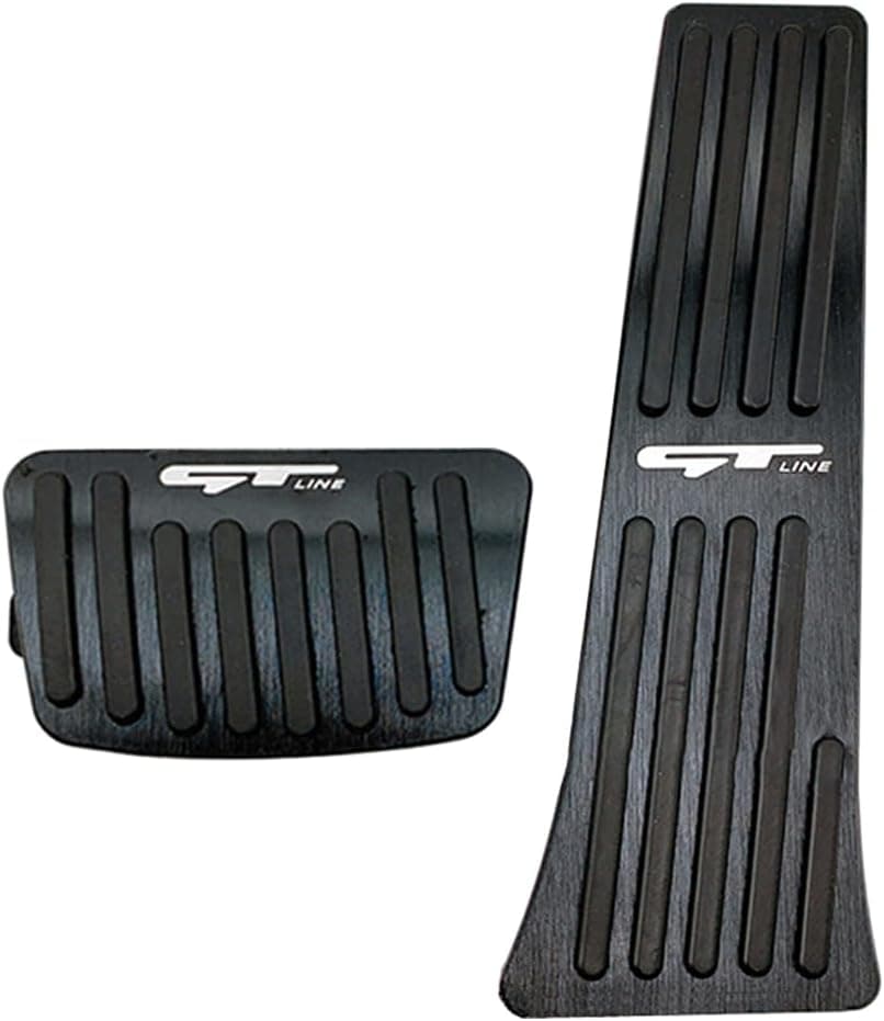 TDOFYH Aluminum Alloy Non-Slip Pedal Covers for Kia K5 (2020-2024) - 2 Pcs (Black)