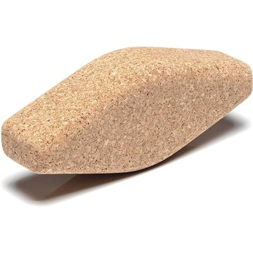 Go4Cork Cork Yoga Egg Block Oval 11 x 4 x 3 Unique Shape for Comfort Grip NonToxic Alternative To Foam Odorless Soft NonSlip Wedge Sustainable Eco Yogi Gift
