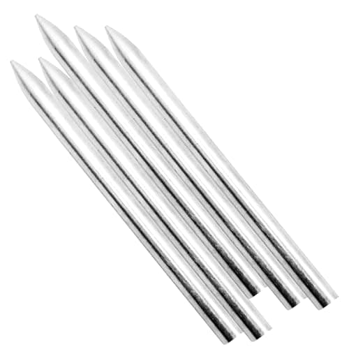 5Pcs Stainless Steel FID 550 Paracord Needles for Leather Lacing Weaving Stiching Outdoor Smoothing Tool 78mm Silver