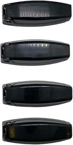 NUSET 4RV013 RV Baggage Door Catch 4 Pack RV Accessories Door Hardware Black