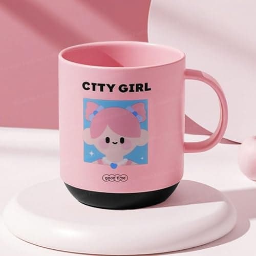 FunBlast Milk Mug for Kids – 450 Ml; Unbreakable Mug for Kids, Milk Mugs for Kids Unbreakable - Milk Drinking Cup for Kids (City Girl)