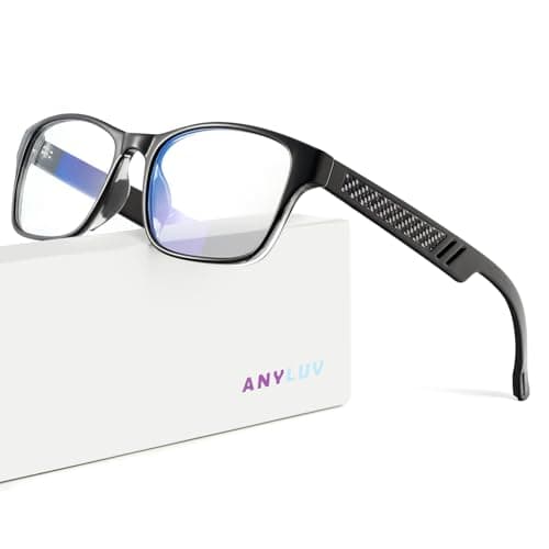 ANYLUV Blue Light Blocking Glasses for Men and Women, Premium Computer Gaming Glasses with Ultra HD lens